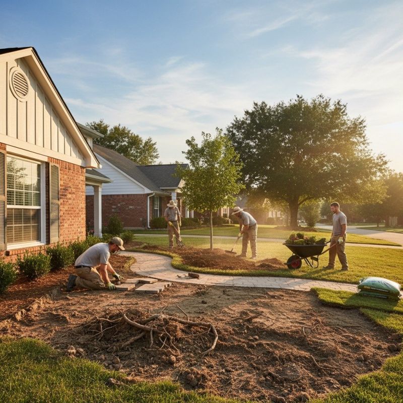 Lawn Erosion Repair detail