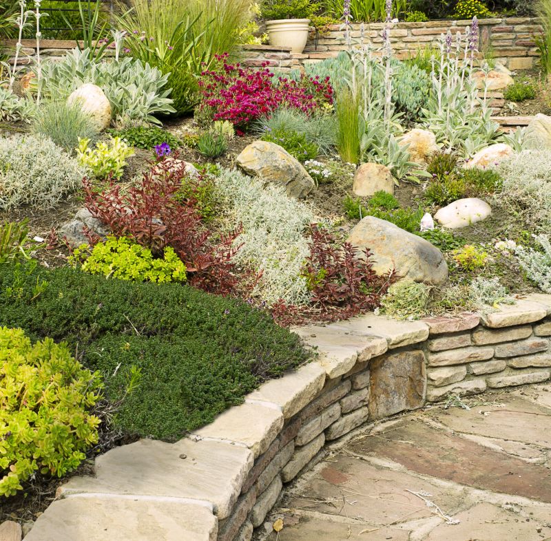 River Rock Garden Installation