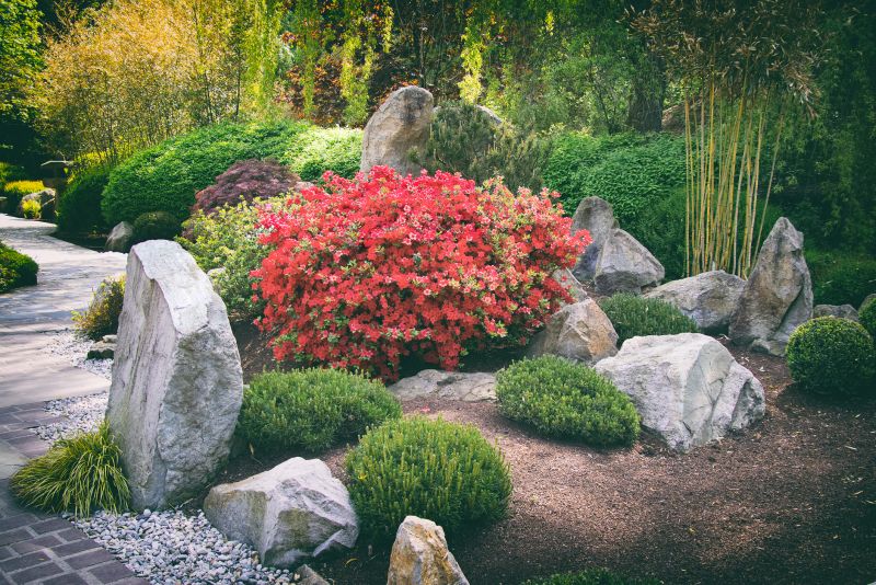 River Stone Installation