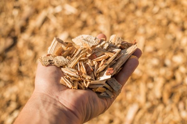 Wood Chips Spreading in Eden Prairie